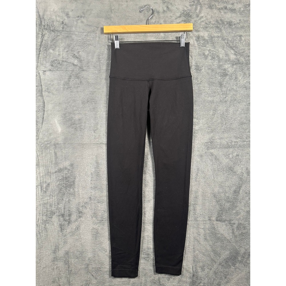 Lululemon High Rise Leggings Black Yoga Pants Size 2 4 25 Inseam